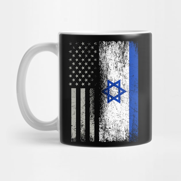 Isreal US Flag by ShirtsShirtsndmoreShirts